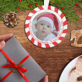 私たちの初めてのクリスマス祖父母キャンディーケーン写真 オーナメント