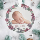 私たちの初めてのクリスマス祖父母ベビー写真 オーナメント