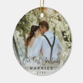 私たちの初めてのクリスマス結婚したの新着写真 セラミックオーナメント (左)