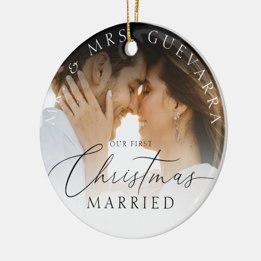 私たちの初めてのクリスマス結婚したの新着写真 セラミックオーナメント (左)