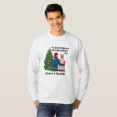 私たちの初めてのクリスマス結婚したはカップルの男性のT-Sh Tシャツ (正面フル)