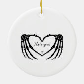 私たちの初めてのクリスマス結婚したオーナメントミスター&ミセスハート セラミックオーナメント (裏面)