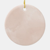 私たちの初めてのクリスマス結婚した婚約したフローラ セラミックオーナメント (裏面)