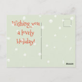 私たちの初めてのクリスマス結婚した – かわいいジンジャーブレッドマン ポストカード (裏面)