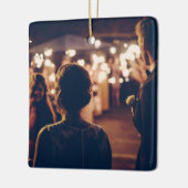 私たちの初めてのクリスマス結婚した、クリスマス セラミックオーナメント (左)