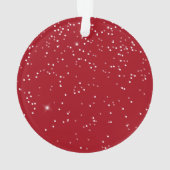 私たちの初めてのクリスマス結婚の写真 オーナメント (裏面)