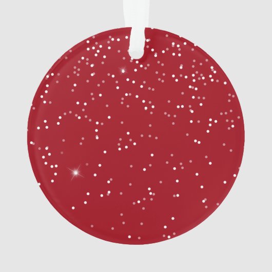 私たちの初めてのクリスマス結婚の写真 オーナメント (裏面)