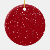 私たちの初めてのクリスマス結婚の写真 セラミックオーナメント (裏面)