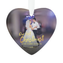 私たちの初めてのクリスマス結婚写真