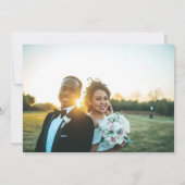 私たちの初めてのクリスマス2枚の写真カード (裏面)