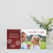 私たちの初めてのクリスマス　あなたの写真 シーズンカード (スタンド正面)
