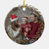私たちの初めてのクリスマス セラミックオーナメント (裏面)