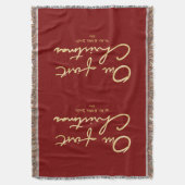 私たちの初めてのクリスマス | ハンドレタークリスマス1st スローブランケット (正面縦)