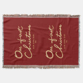 私たちの初めてのクリスマス | ハンドレタークリスマス1st スローブランケット (正面)