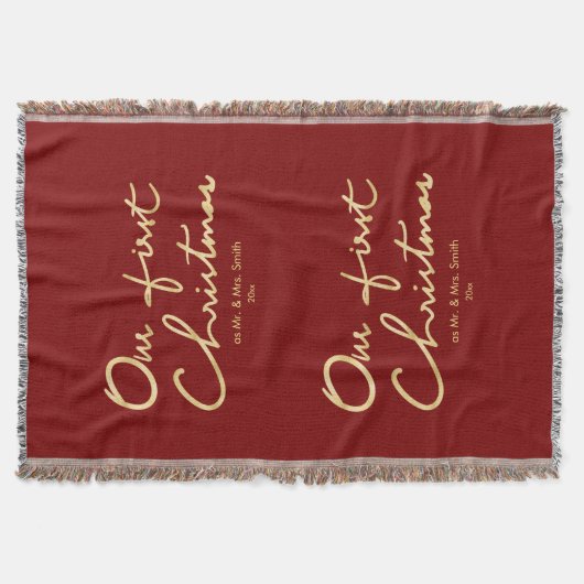 私たちの初めてのクリスマス | ハンドレタークリスマス1st スローブランケット (正面)