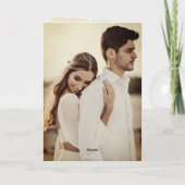 私たちの初めてのクリスマス　ミスター＆ミセス　フォトウェディング シーズンカード (裏面)