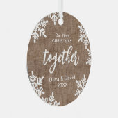 私たちの初めてのクリスマス メタルオーナメント (正面右)