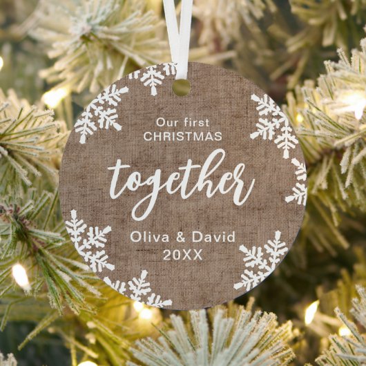 私たちの初めてのクリスマス メタルオーナメント (インサイチュ)