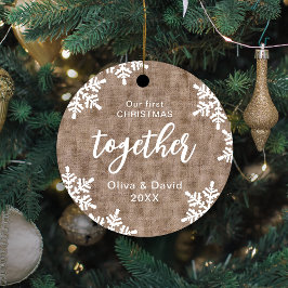 私たちの初めてのクリスマス メタルオーナメント