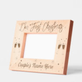 私たちの初めてのクリスマス レーザー彫刻フレーム (左)