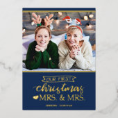 私たちの初めてのクリスマス 〜夫婦ふたりのLGBT〜 箔シーズンカード (正面)