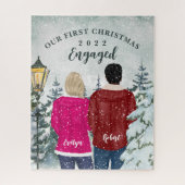 私たちの初めてのクリスマス 婚約した ジグソーパズル (縦)