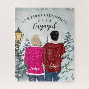 私たちの初めてのクリスマス 婚約した ジグソーパズル