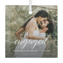 私たちの初めてのクリスマス 婚約 カスタム写真 名前