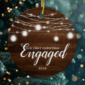 私たちの初めてのクリスマス　婚約。ホリデーの習慣 セラミックオーナメント