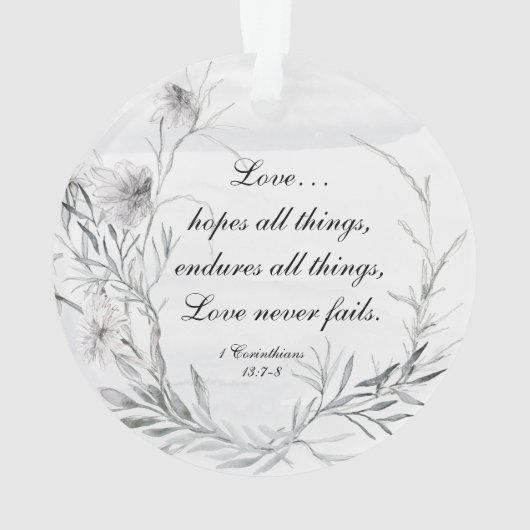 私たちの初めてのクリスマス、感動的オーナメント オーナメント (裏面)