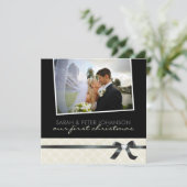 私たちの初めてのクリスマス 招待状 写真カード サンキューカード (スタンド正面)