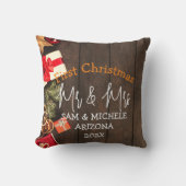 私たちの初めてのクリスマス 新婚さん木 クッション (正面)