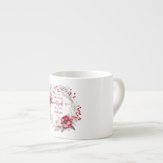 私たちの初めてのクリスマス 結婚した エスプレッソカップ (正面右)