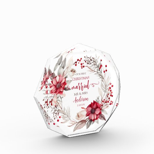 私たちの初めてのクリスマス 結婚した フォトブロック (左)