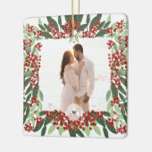 私たちの初めてのクリスマス 結婚した |新着写真 セラミックオーナメント (左)