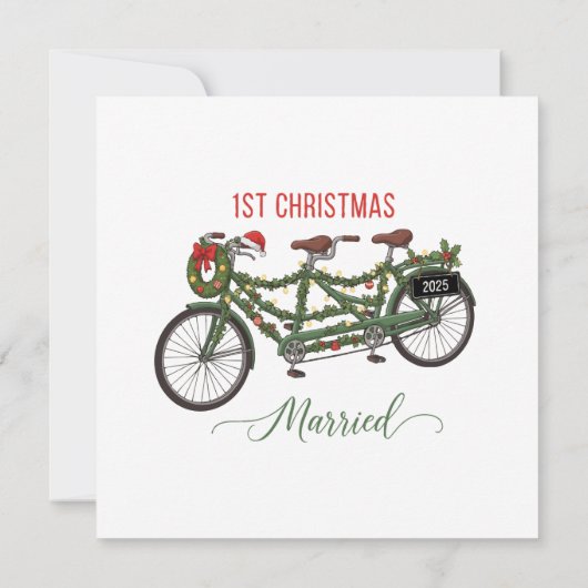 私たちの初めてのクリスマス 結婚2025 | かわいいタンデム (裏面)