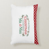 私たちの初めてのクリスマス Mr. & Mrs アクセントクッション (正面(垂直))