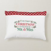 私たちの初めてのクリスマス Mr. & Mrs アクセントクッション (裏面)
