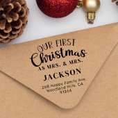 私たちの初めてのクリスマスMRS & MRS差出人住所LGBTQ ラバースタンプ