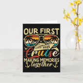 私たちの初めてのクルーズ2025 家族旅行 マッチング カード (黄色い花)