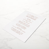 私たちの前の十字架は両親の金ゴールド結婚。 箔招待状 (回転した状態)