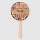 私たちの友人と家族のファンに感謝 ハンドファン (裏面)