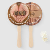 私たちの友人と家族のファンに感謝 ハンドファン (正面&裏面)