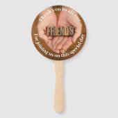 私たちの友人と家族のファンに感謝 ハンドファン (正面)