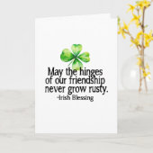 私たちの友情のつながりが決して錆びつかないように。 カード (黄色い花)