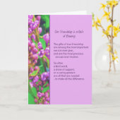 私たちの友情は美しいの贈り物… カード (黄色い花)