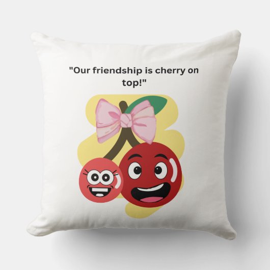 私たちの友情引用文 クッション (正面)