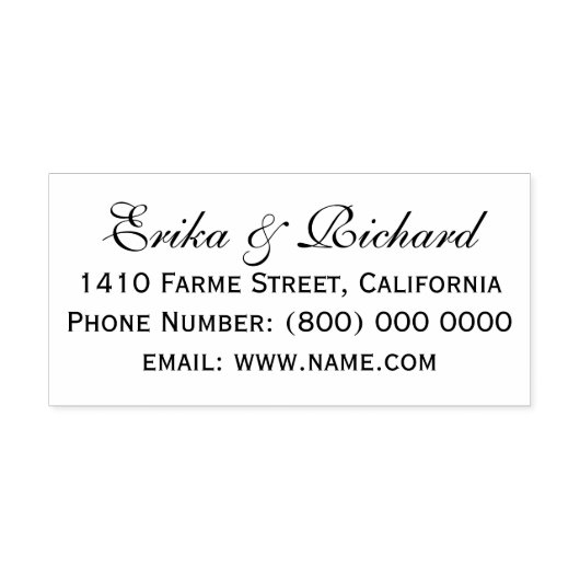 私たちの名結婚前の差出人住所 ラバースタンプ (インプリント)