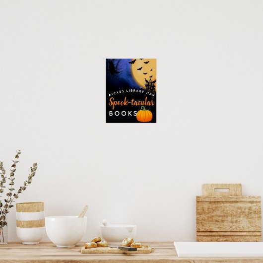 私たちの図書館は不気味な本の教室を持っている ポスター (キッチン)