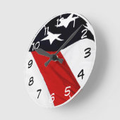 私たちの国旗 ラウンド壁時計 (傾斜)